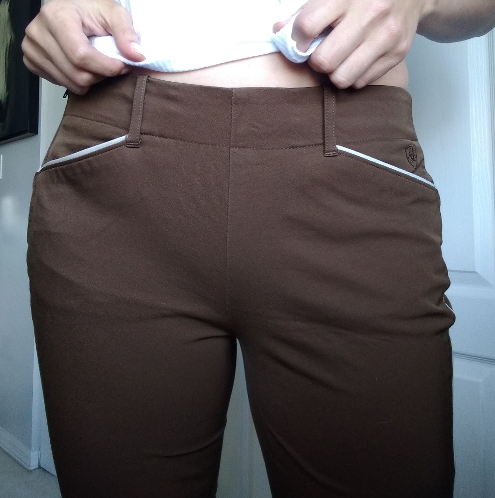 NEW Ariat Breeches Riding Pants Brown 28L 30L - Picture 3 of 9